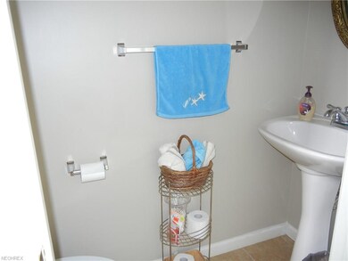 Half bath on 1st floor