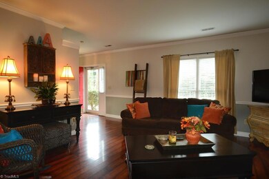 Living Room with Beautiful Laminate Floors