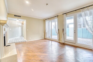 The family room opens up to the foyer, making it e