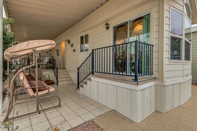 Lower patio area