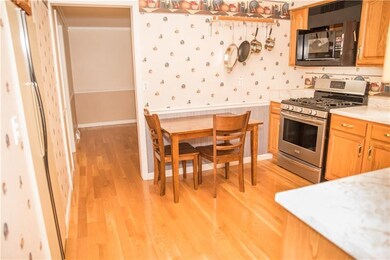Newer stainless steel gas stove.