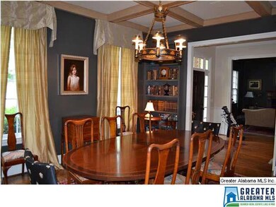 Lovely bookcases in the dining room