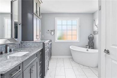 Gorgeous tile work throughout