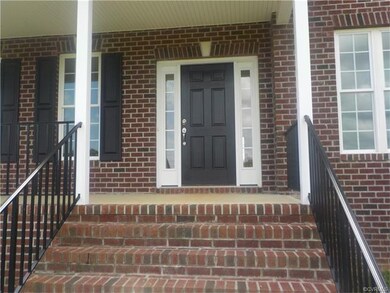 WELCOME HOME via this gorgeous Brick Custom stairw