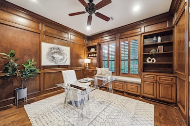 The office is located off the entry and can also b