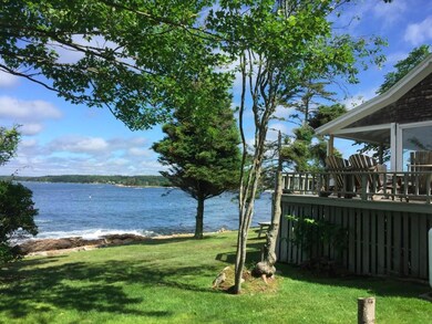 Side yard to the south of the...
