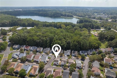 Aerial of home in proximity to Oak Grove Lake Park
