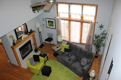 View from the upstairs loft. 