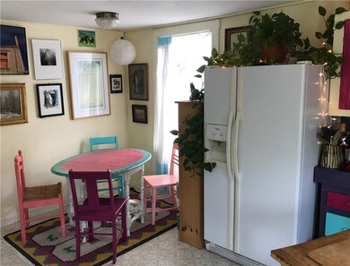 View of dining area from kitchen