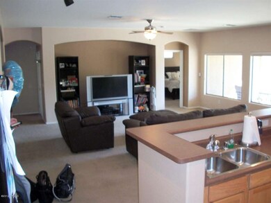 Kitchen overlooking Family Room