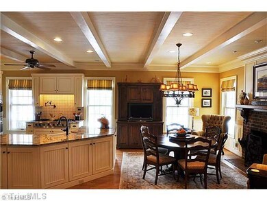 Kitchen. with fireplace