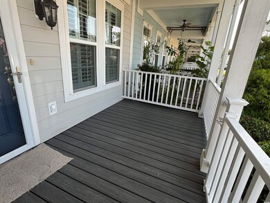 Deck with covered porch