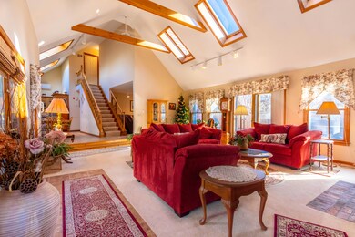 Living room opens to kitchen:dining