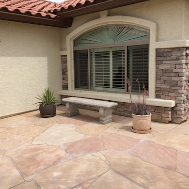 Court Yard with Front Bench