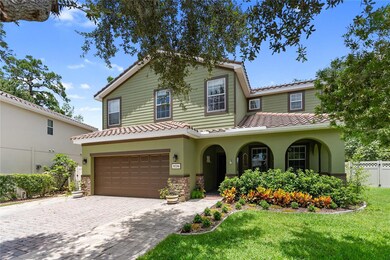 Lush and mature landscaped property surrounds the home