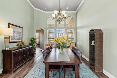From entry to dining room. All windows on the back