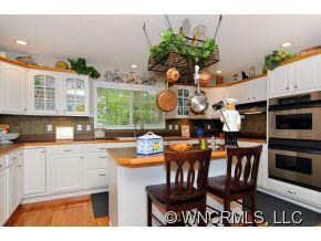 breakfast bar in kitchen