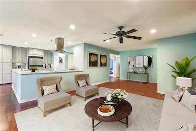 Living Room Virtual Staging