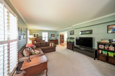 Spacious living room is open to the Dining room fo