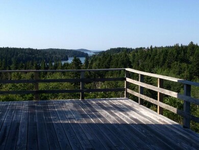 View of Long Cove from deck of large...