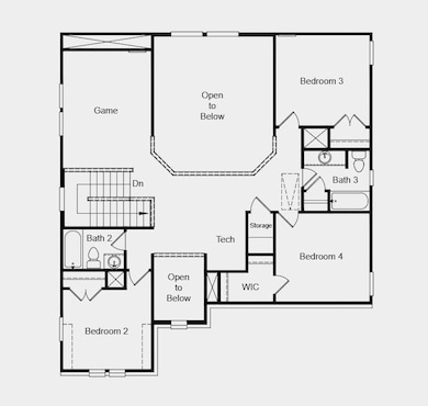 Additional highlights include: extended primary suite, covered outdoor living, and casual dining area, first floor bedroom with full bath in place of study. 