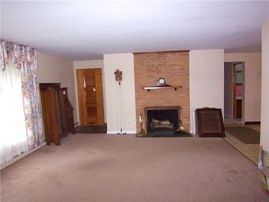 Living Room. LIVING ROOM HAS BEAUTIFUL FIREPLACE.