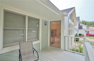 Inviting front door/storm door into the home.