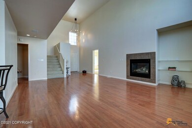 Gas Fireplace & Display Shelves