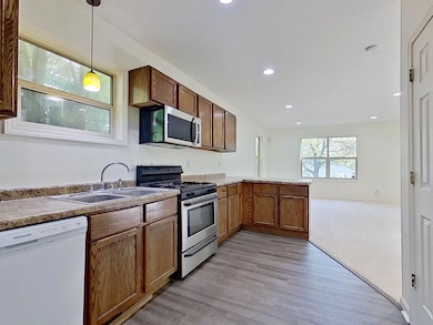 Penty of cabinets and counter space