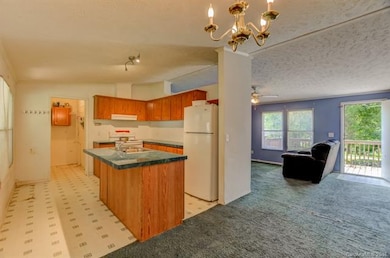 Another view of the dining room shows how it leads