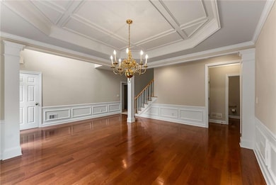 2381 Briarleigh Way~ Elegant, oversized Dining Room with a dry bar- ideal for hosting dinner parties or the holidays.