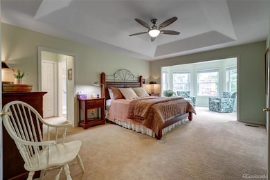 Large primary bedroom with private sitting room