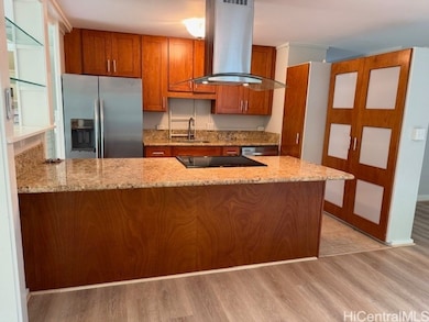updated kitchen with granite counter tops & stainl