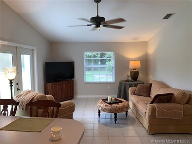 Family room off kitchen.