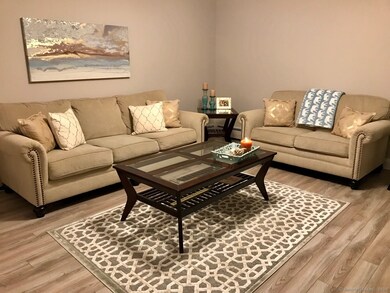 Living Room with furniture (from previous tenant)