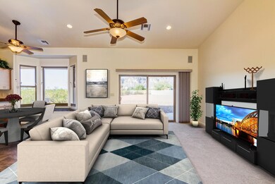 staged family room