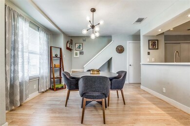 Dining area with pass through to the kitchen