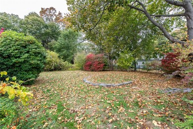 Back yard, mature landscaping