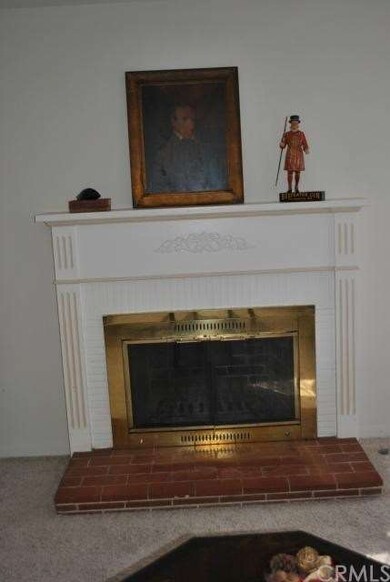 Gas or wood burning fireplace