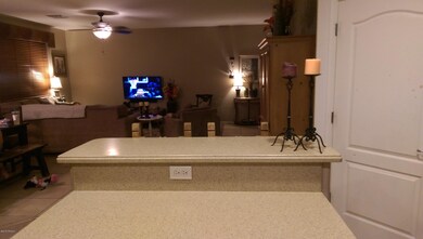 Living room view from kitchen