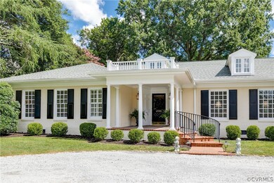Brick and bluestone covered porch