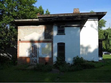 Exterior Back. Rear of house shows where addition 