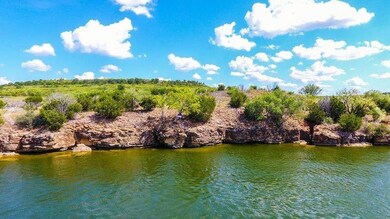 View of lot shoreline from boat.