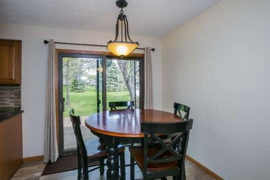 New light over the dinette space.