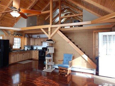 Stairs leading to the loft