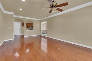 Kitchen and entrance door to the garage.