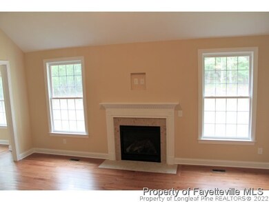 Great room gas log fireplace