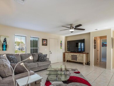 Front Living room and entertainment area leading t