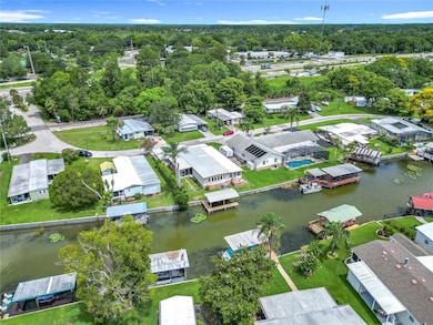 Aerial view of the house