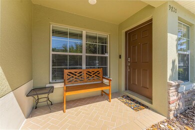 Paved front porch leading to your front door